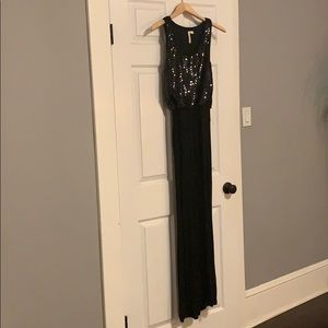 Aryn K. Black Sequin Maxi Dress